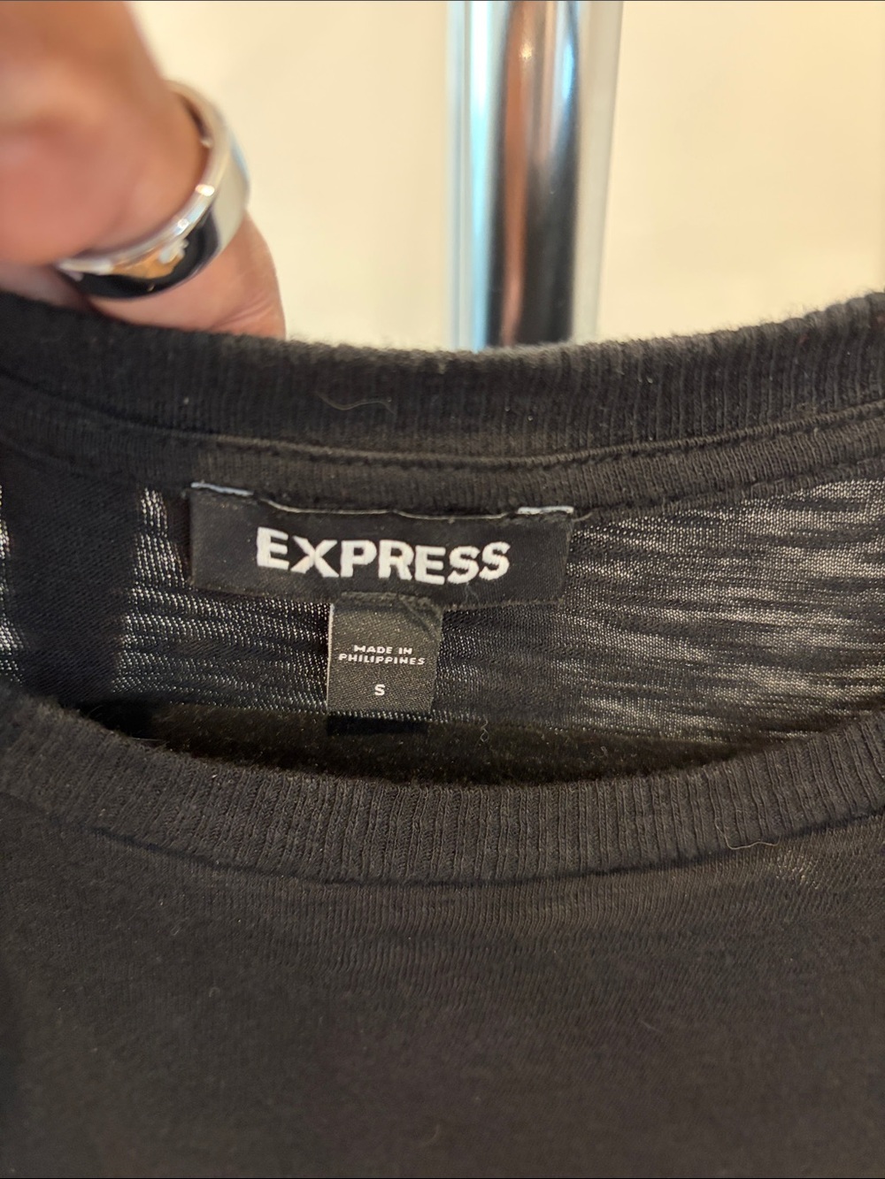 Express Black Ruffle Sleeve Tank Top - Picture 3 of 4